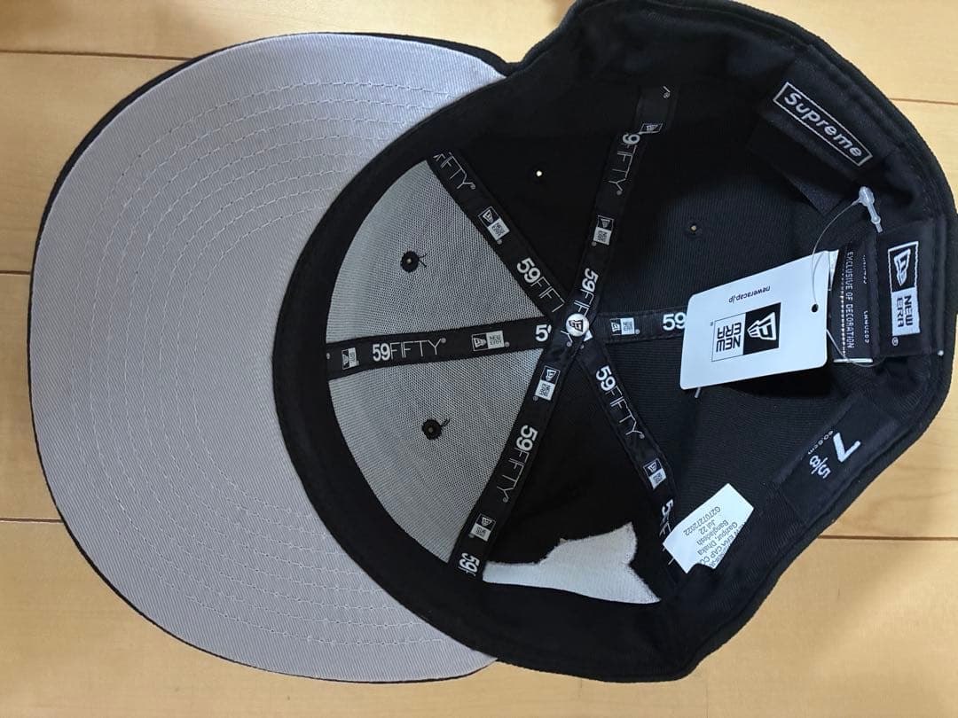 【新品未使用】Supreme 59FIFTY ベースボールキャップ ブラック