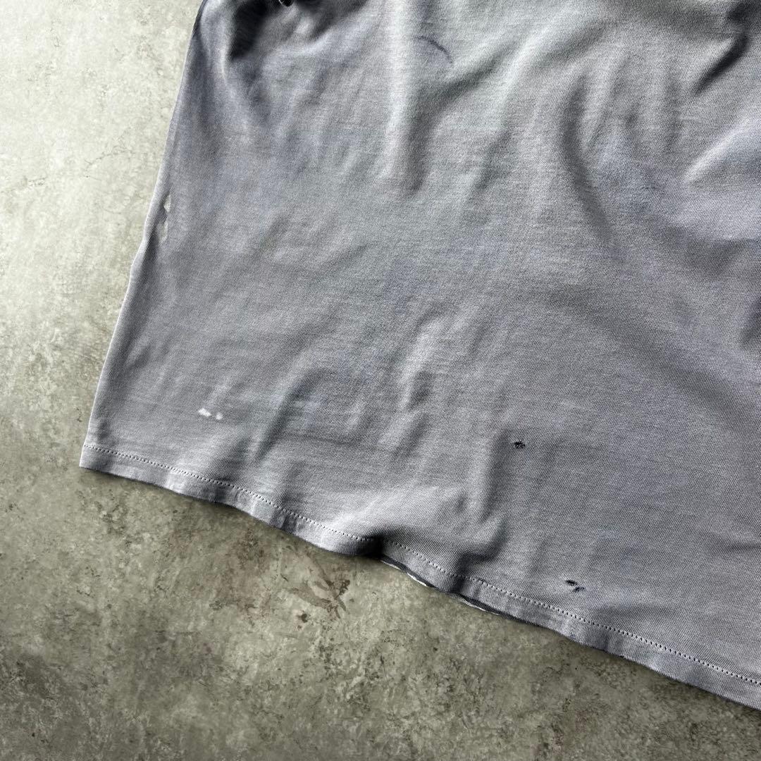 70s- カレッジエイトパシフィック tシャツ USA製 M フェードネイビー
