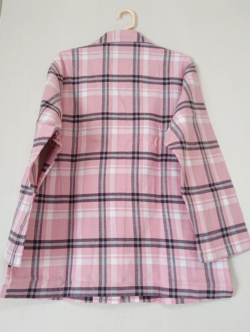 新品 renoma ピンク ネル素材 チェック