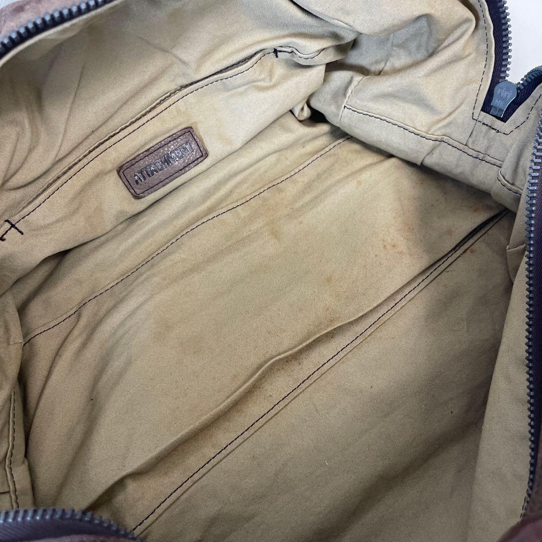 ATTACHMENT ナッパネビアレザー ボストンバック