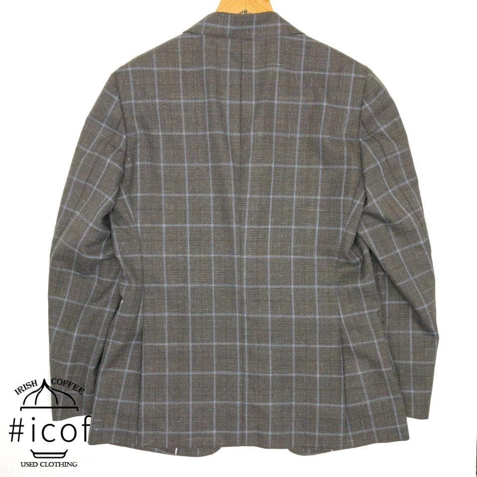 準美品✨フレスコ リネン アンコン ストレッチ サマージャケット a146