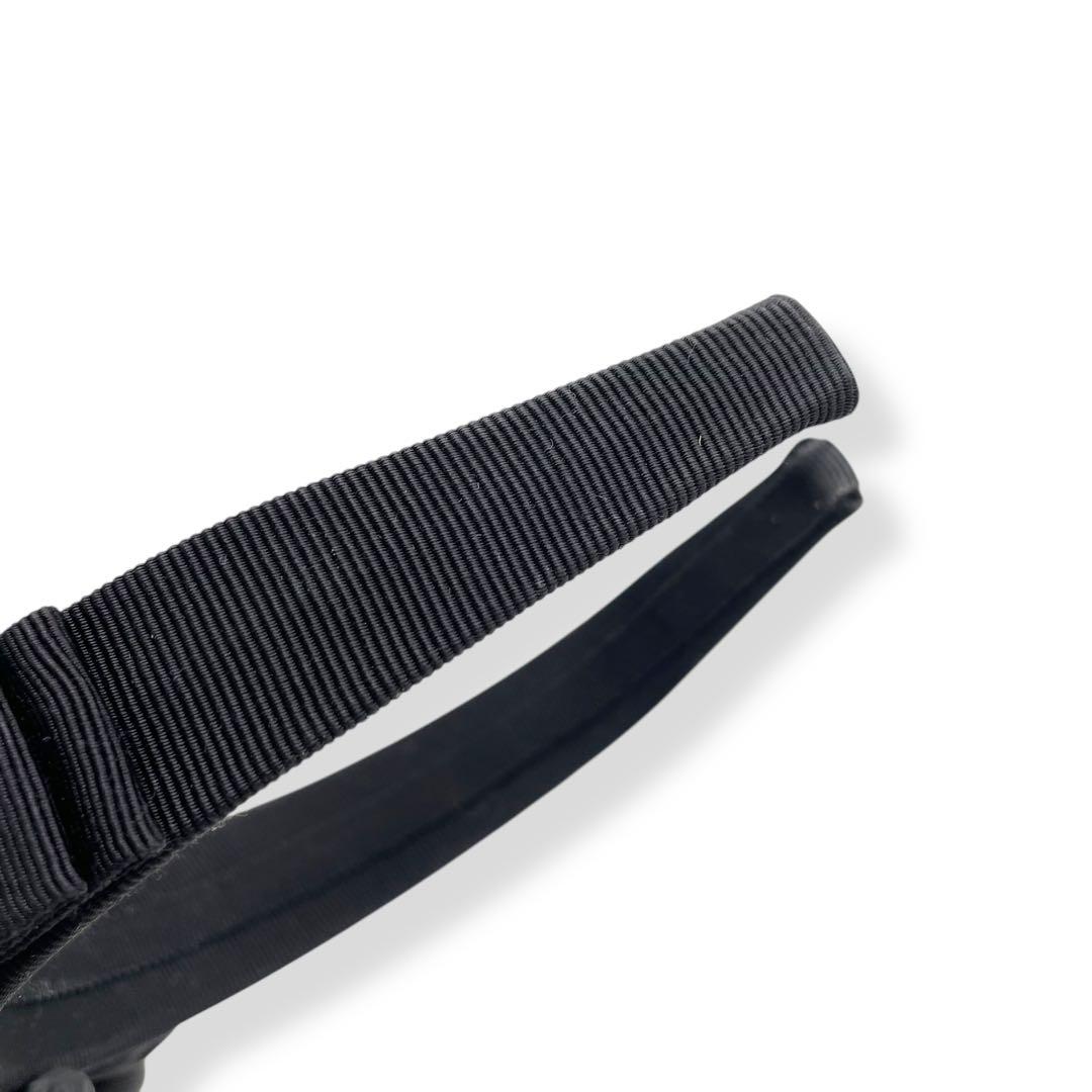美品 サルヴァトーレフェラガモ Ferragamo ヴァラ カチューシャ　黒