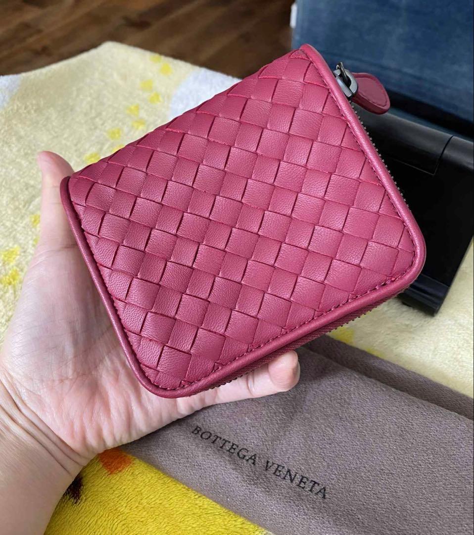 Bottega Veneta 二つ折り財布 バーガンディ