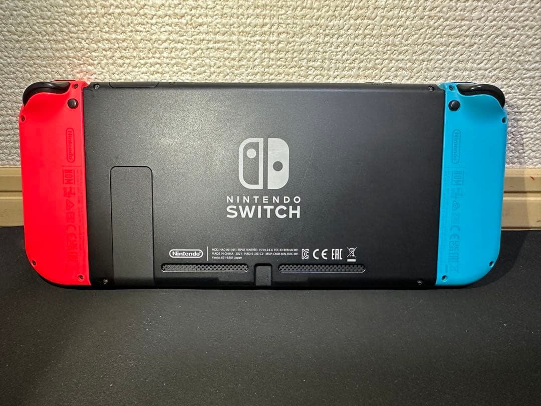 美品 バッテリー強化版 Switch 赤青 完品 動作良好