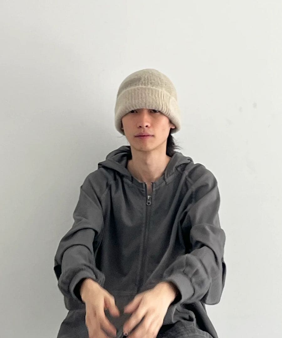 帽子 SAN SAN GEAR Mohair beanie \"CREAM\"