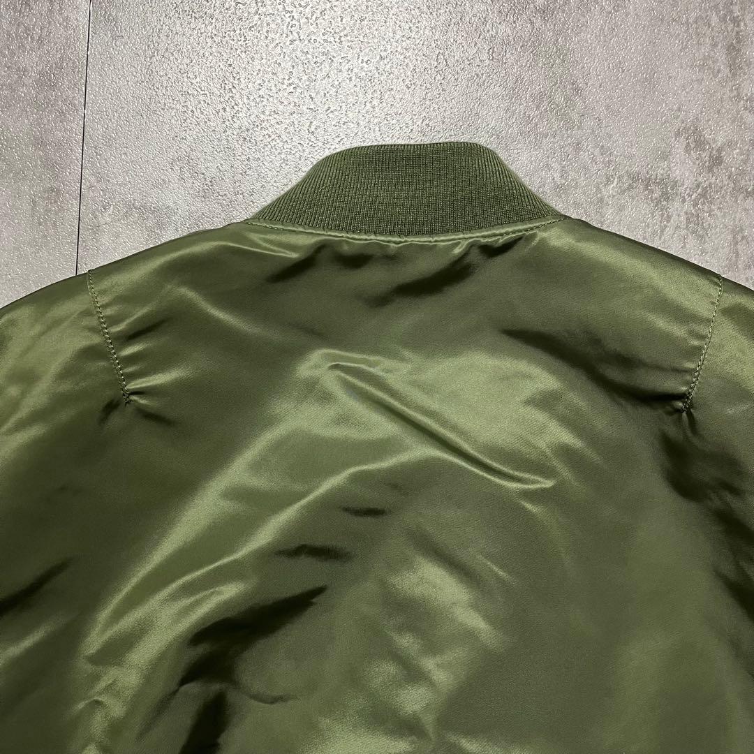 美品　希少サイズ　ALPHA INDUSTRIES MA-1カーキ3L