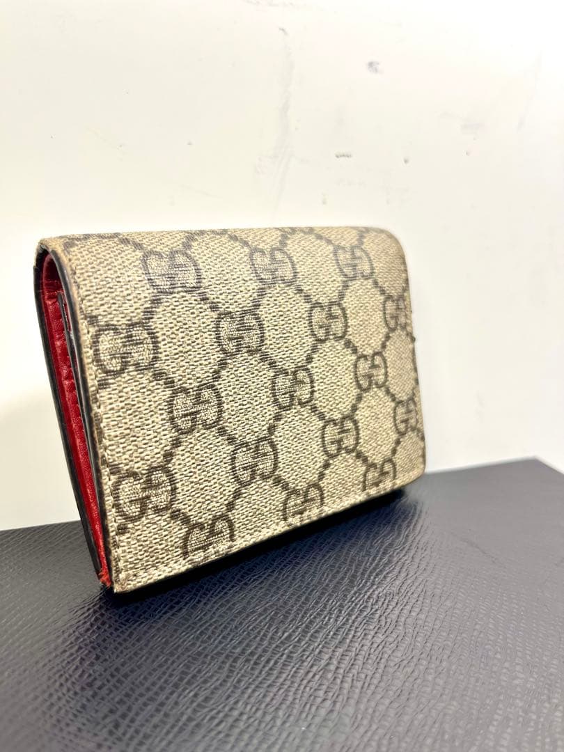 ★*★様 【正規品】Gucci 二つ折り財布 チェリー　GGスプリーム　レッド