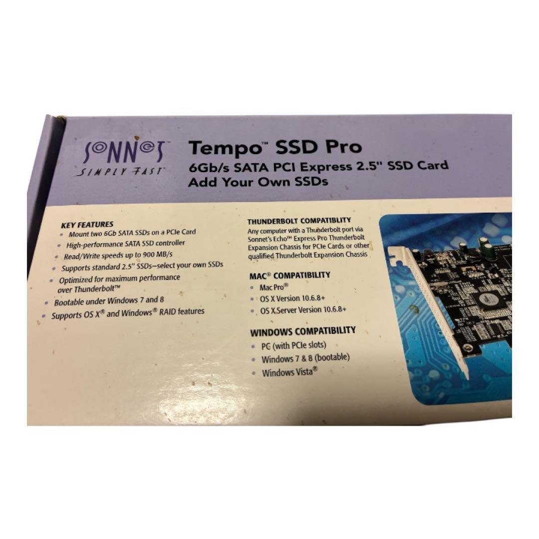 【未使用】Sonnet Tempo SSD Pro / Mac Pro対応
