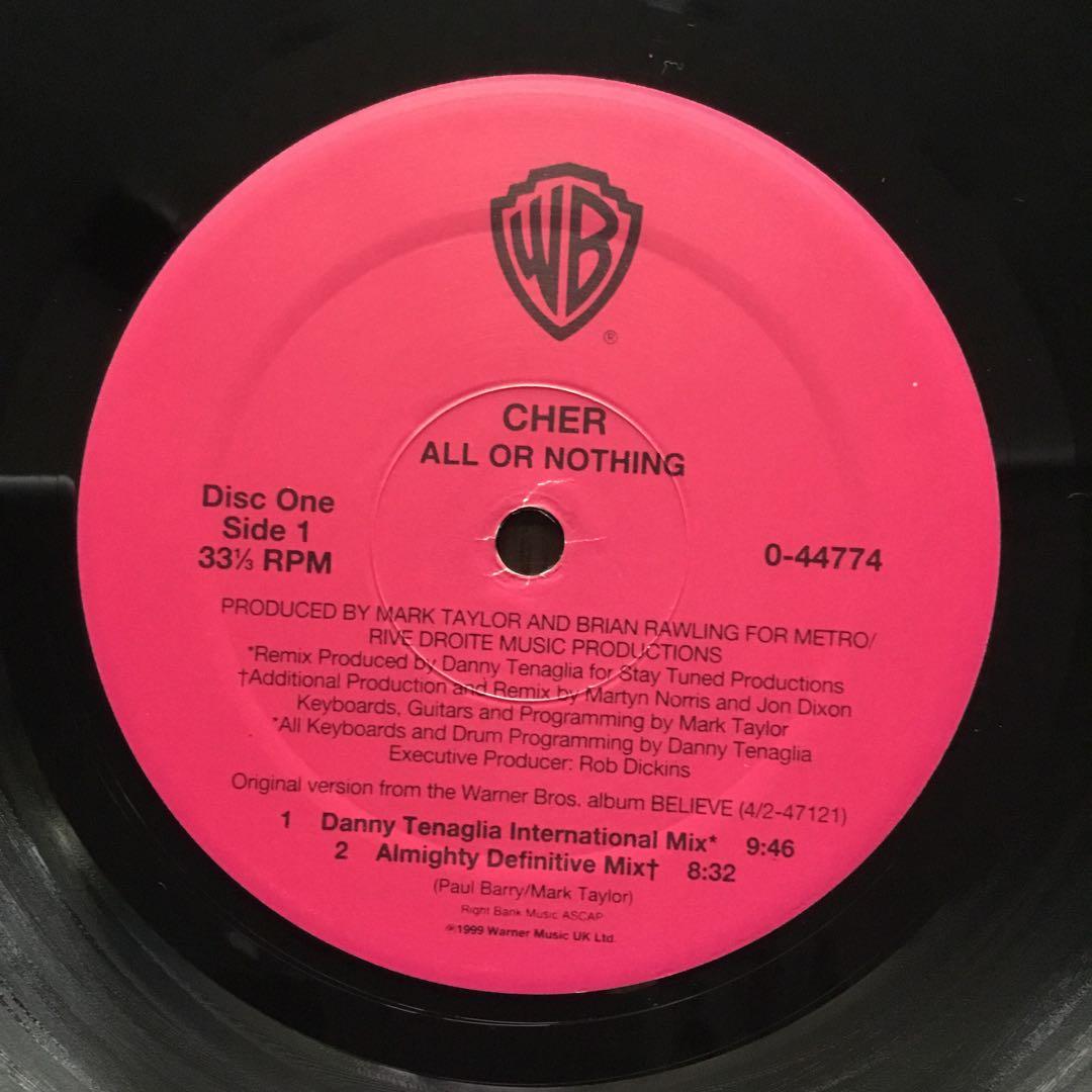 洋楽レコード　CHER ALL OR NOTHING 《 2枚組》WRRC