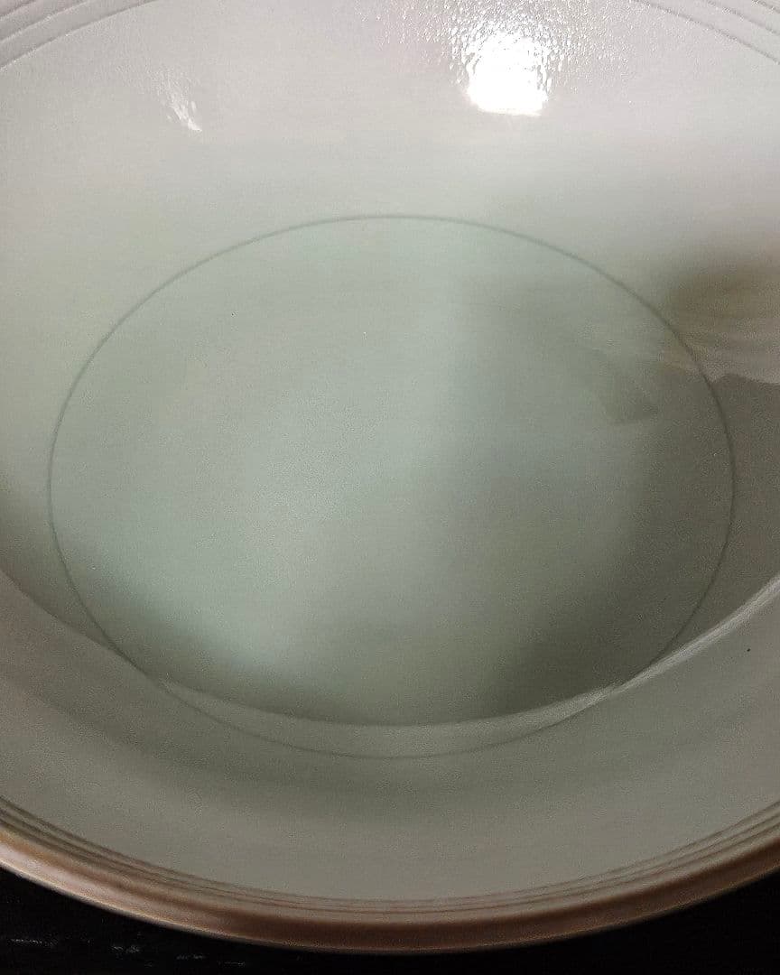 有田焼　【日本工芸会正会員　小野隆治　作　砧吹付線文　浅鉢　菓子鉢　茶道具　茶器