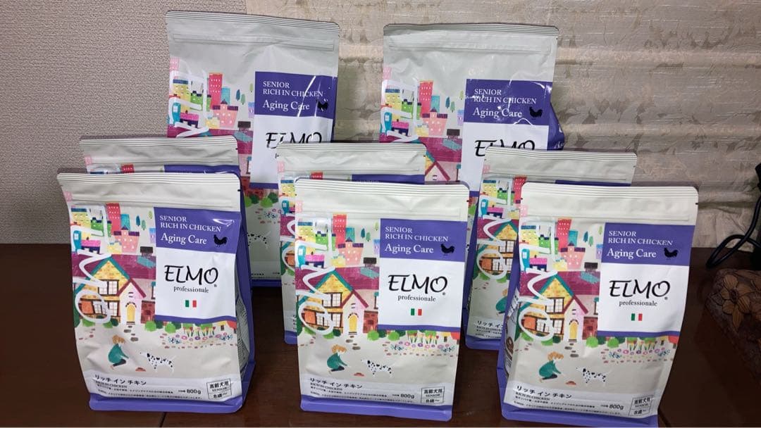ELMO エイジングケア ドッグフード 8袋セット　10.8kg