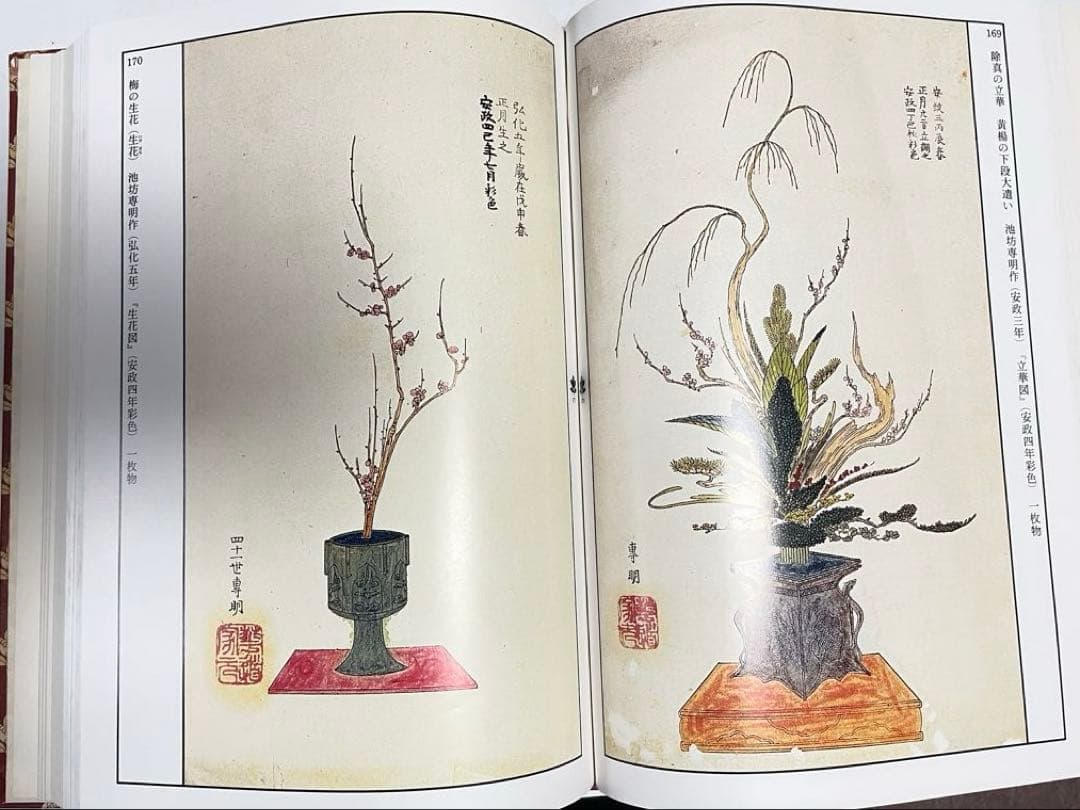 【状態良好】図録 華道 池坊歴代家元花伝 池坊専永 定価35000円 大型豪華書