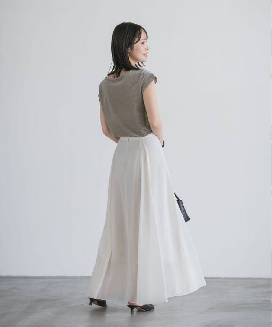 NOBLE ノーブル シアーベロアキャップスリーブTee 完売品