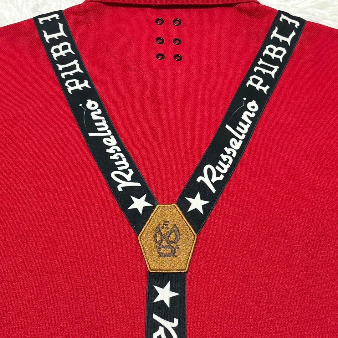 ラッセルノ　メンズ　ゴルフウェア　半袖ポロシャツ サスペンダー風 6(XL)