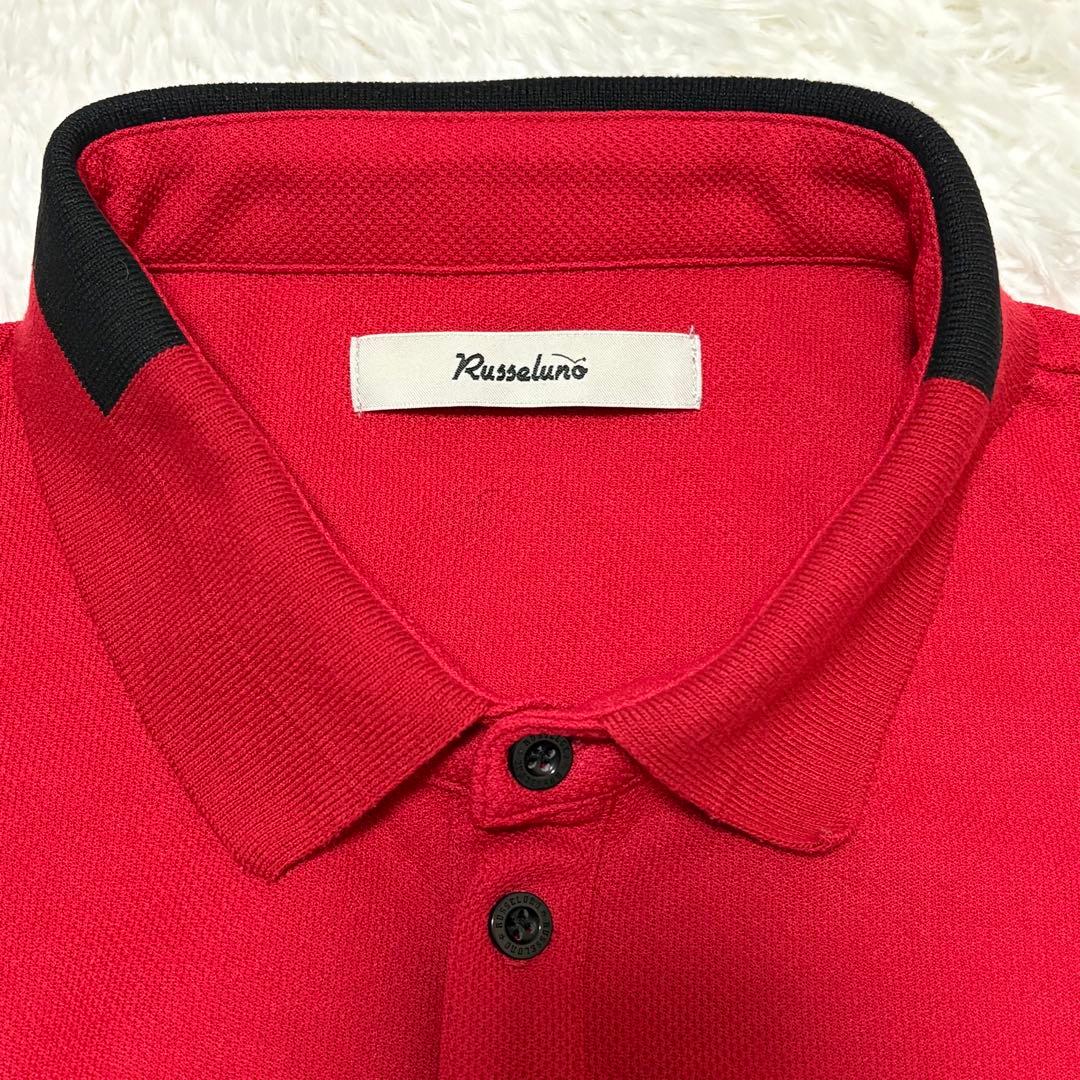 ラッセルノ　メンズ　ゴルフウェア　半袖ポロシャツ サスペンダー風 6(XL)