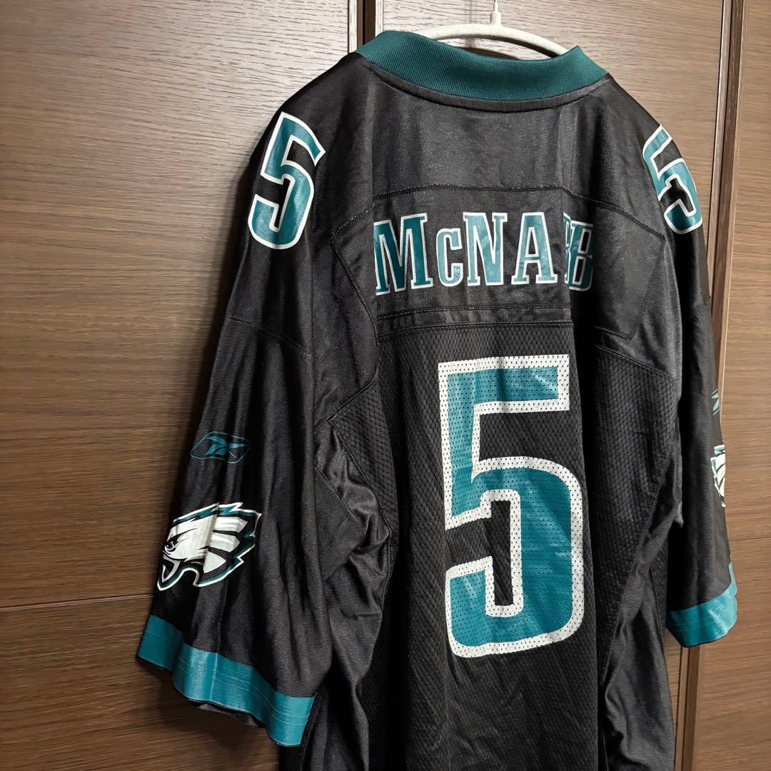 00s Y2K Reebok×NFL イーグルス マクナブ5 ゲームシャツ XL