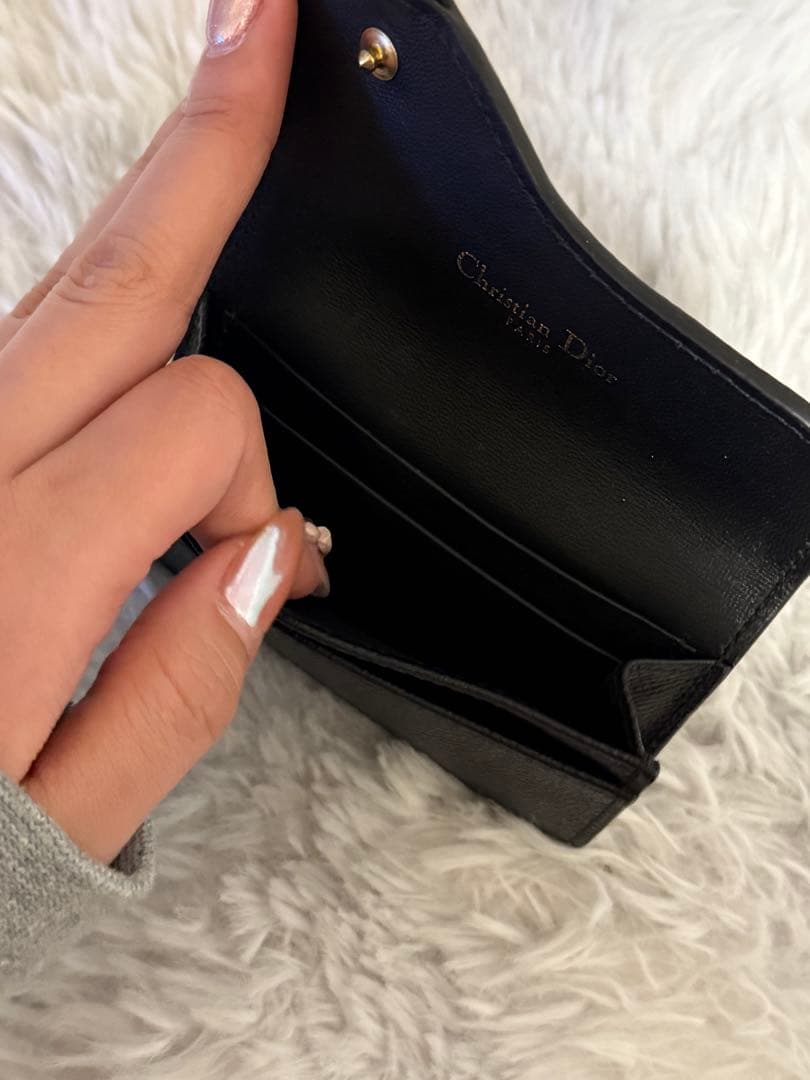 Dior 黒 レザー 名刺入れ 保存袋付き