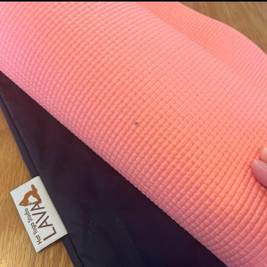 LAVA ピンク ヨガマット ヨガラグ　収納バッグ付き