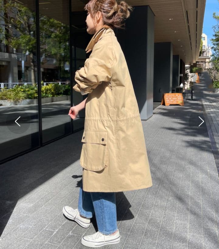 【Barbour*Spick & Span】別注 コート　カーキ　36