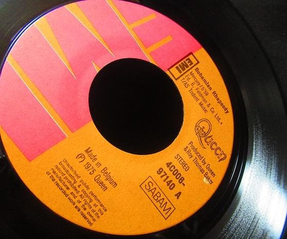 9【希少ジャケ/Queen ベルギー原盤 45】クイーン/ボヘミアン・ラプソディ