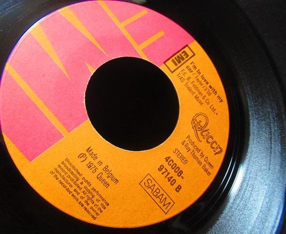 9【希少ジャケ/Queen ベルギー原盤 45】クイーン/ボヘミアン・ラプソディ