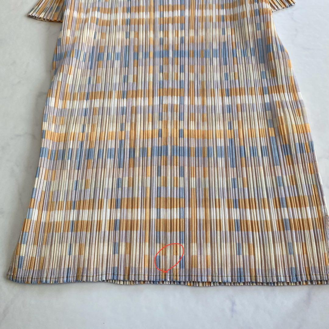 希少★PLEATS PLEASE イッセイミヤケ 半袖カットソー プリーツ 3
