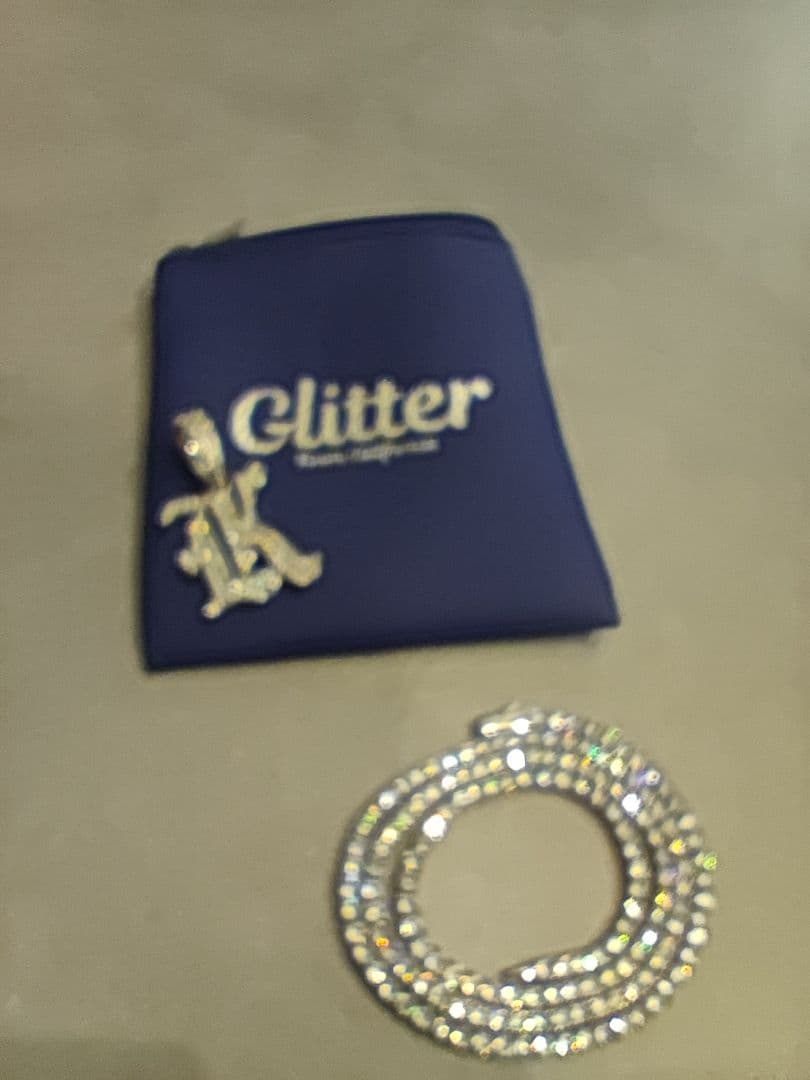 アクセサリー Glitter iced out chain 3mm 50cm