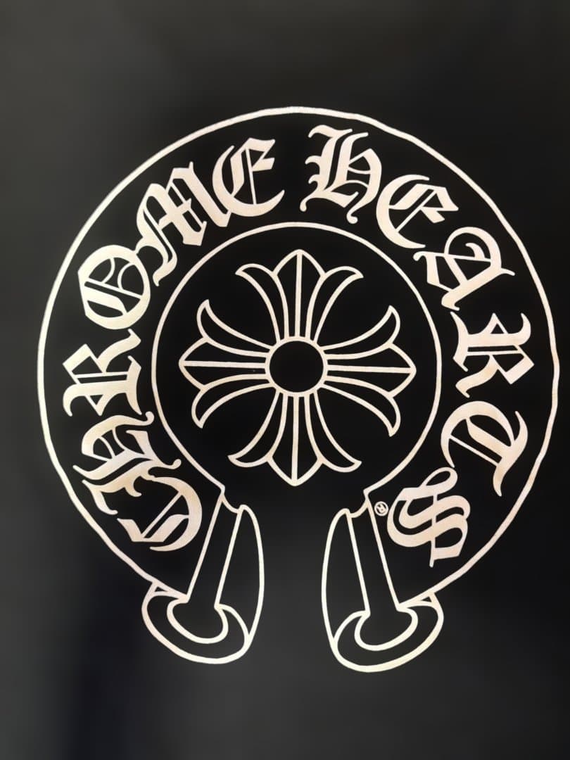 クロムハーツ 今期モデル日本正規品　ホースシューロゴブラック Tシャツ