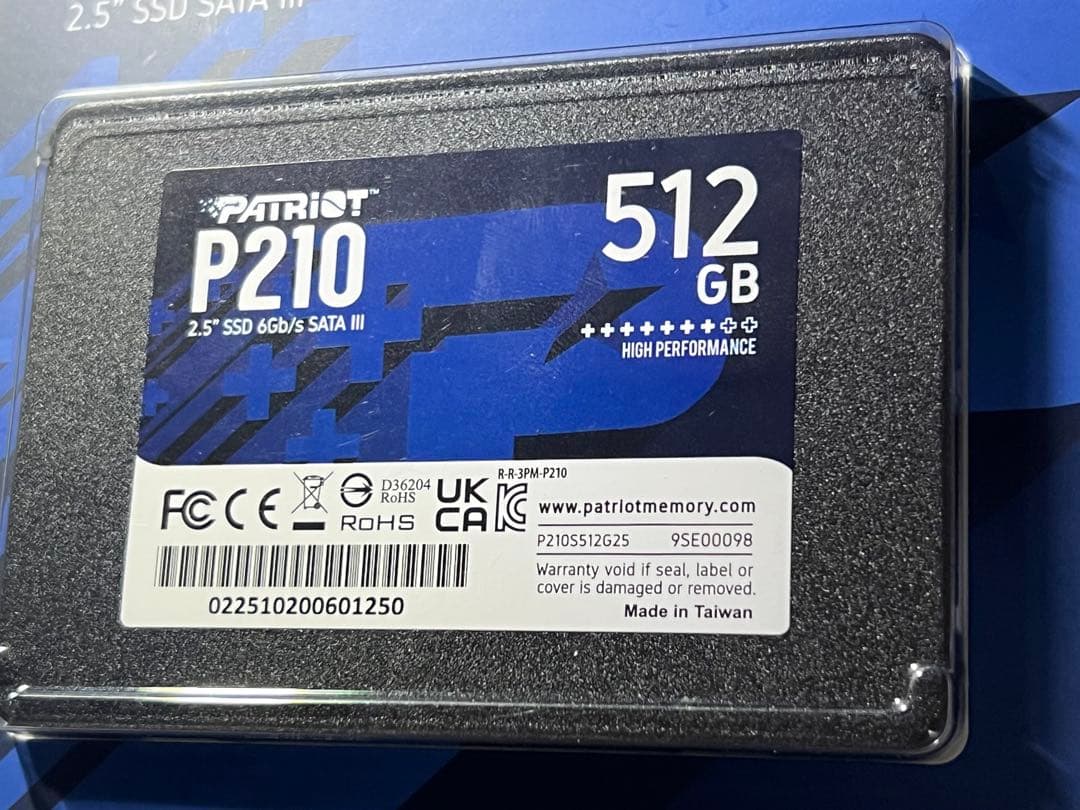 【新品未開封】Patriot P210 SATA SSD 512GB