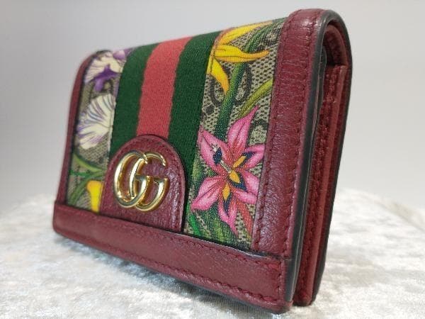 GUCCI グッチ オフィディア GGフローラ マーモント 2つ折り財布 花柄