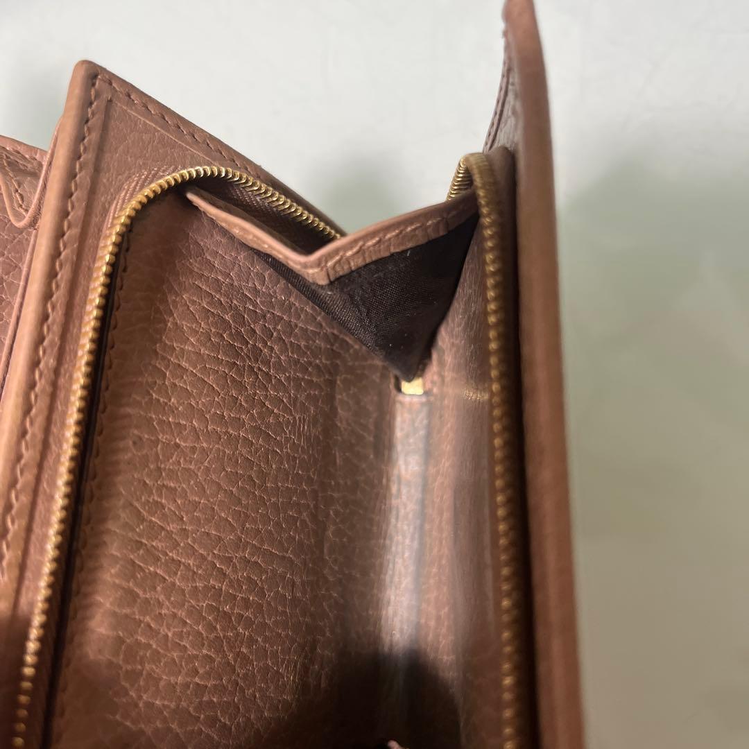 GUCCI グッチマーモントGG二つ折り財布 ベージュ