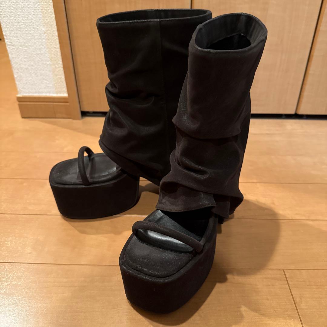 EMODA カバーバルキーサンダル ブラック Lサイズ