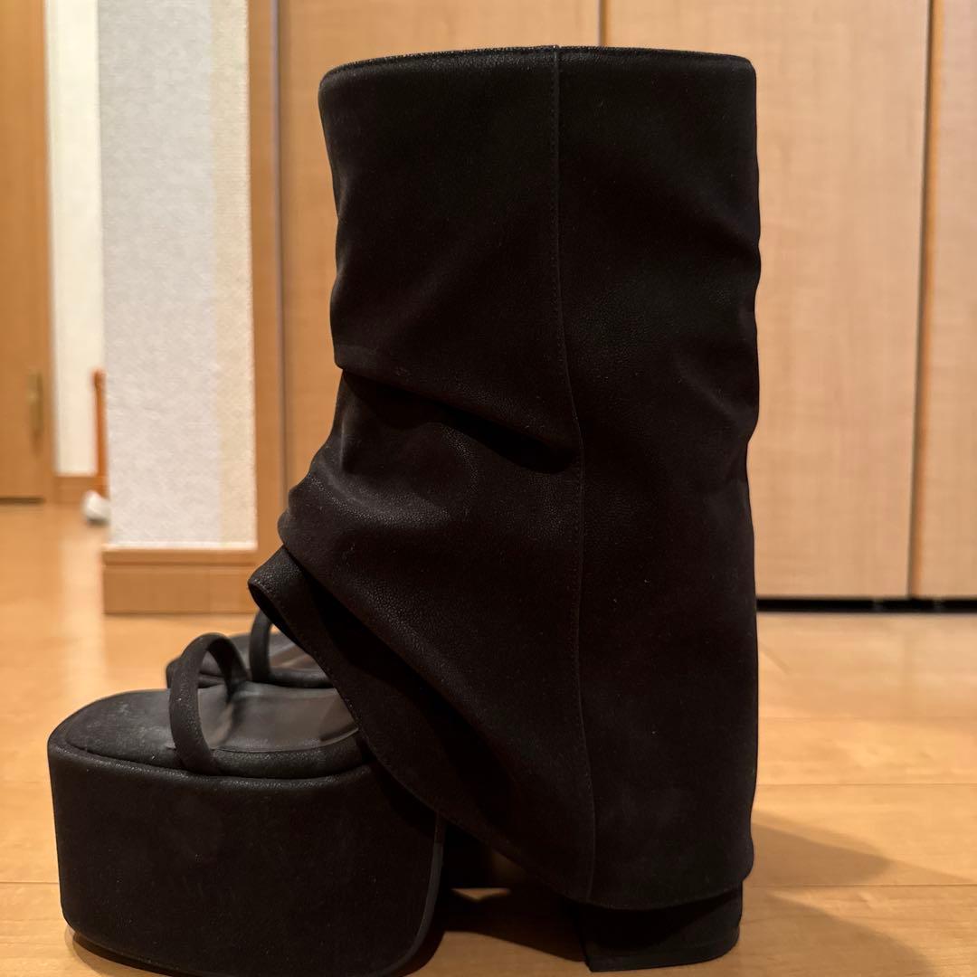 EMODA カバーバルキーサンダル ブラック Lサイズ