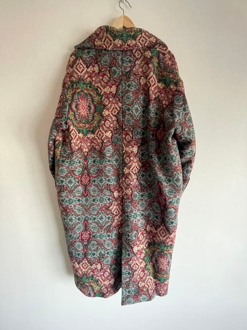 【新品】ZARA ジャガード コート 総柄 定価45,900円