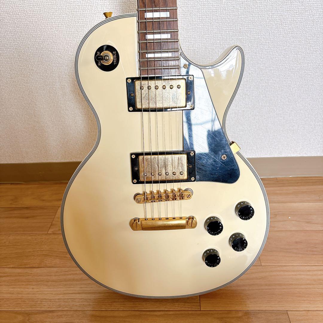 Maison エレキギター レスポールタイプ アイボリー ゴールドパーツ