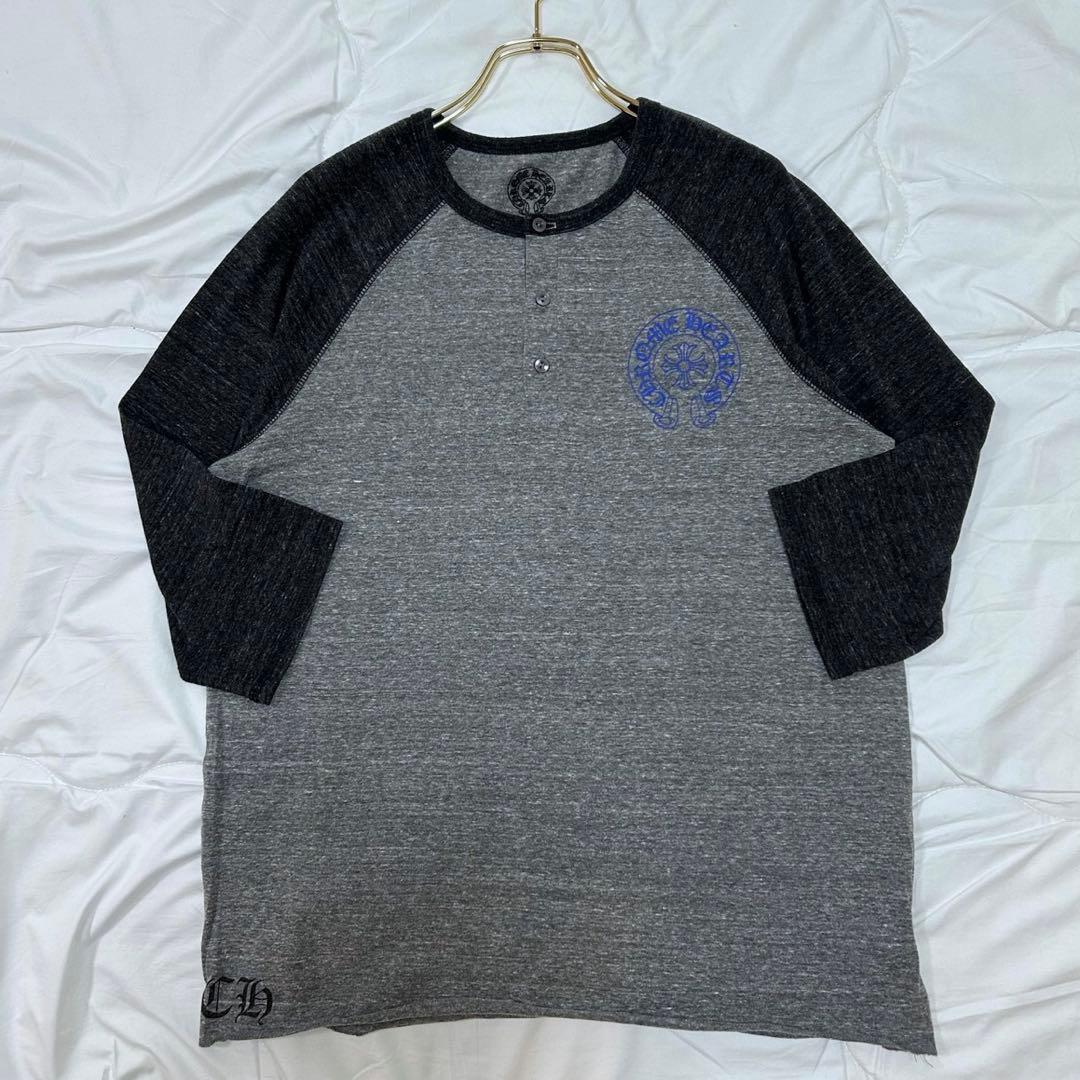 CHROME HEARTS クロムハーツ クロスロゴ ラグラン 七分袖 Tシャツ