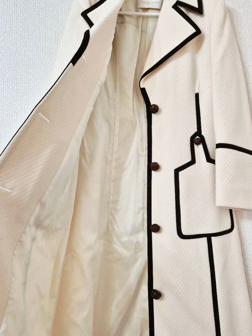 VALENTINO ROMA ヴァレンティノ ローマ ウール ロングコート 40