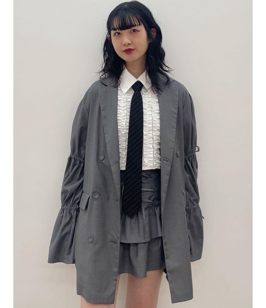 【新品】リボンスリーブジャケットミニワンピースjouetie(ジュエティ)