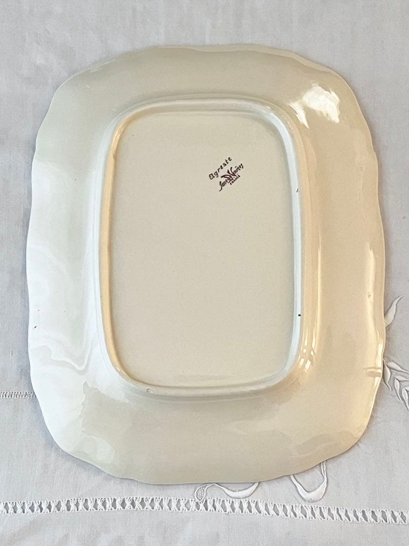 【美品】SARREGUEMINES Agreste 大きなレクタングル 3239