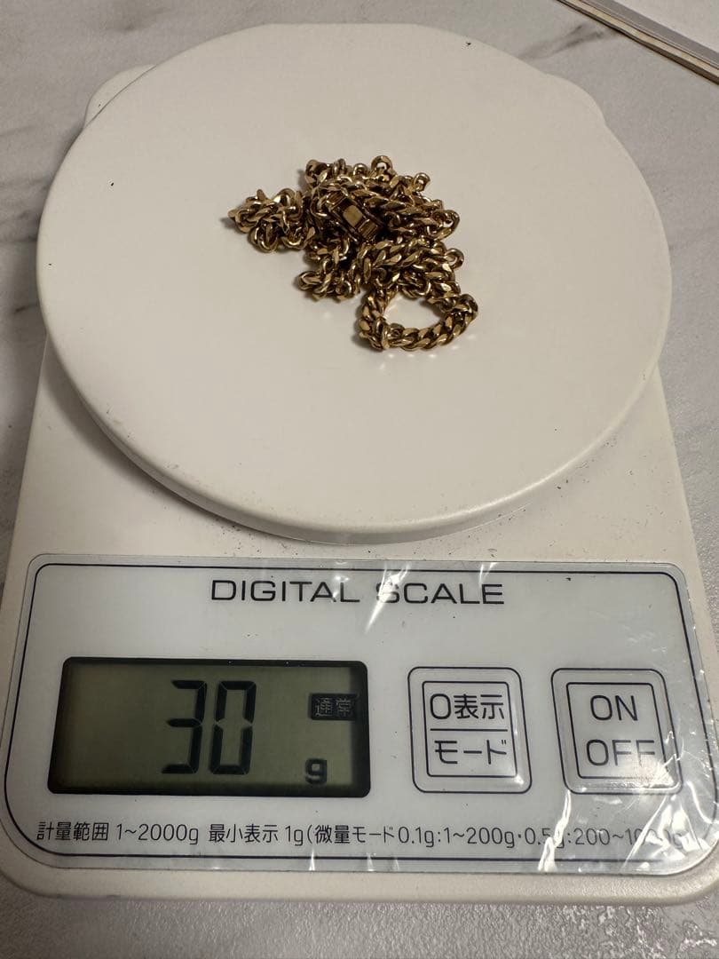 K18 喜平ネックレス　50cm 30g 造幣局マーク