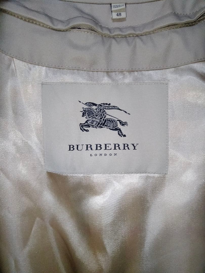 美品 バーバリー BURBERRY ロングコート ノバチェック ライナー付き