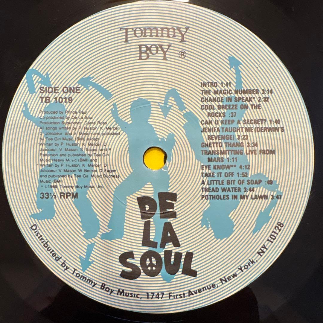 洋楽 DE LA SOUL 3 FEET HIGH AND RISING LP