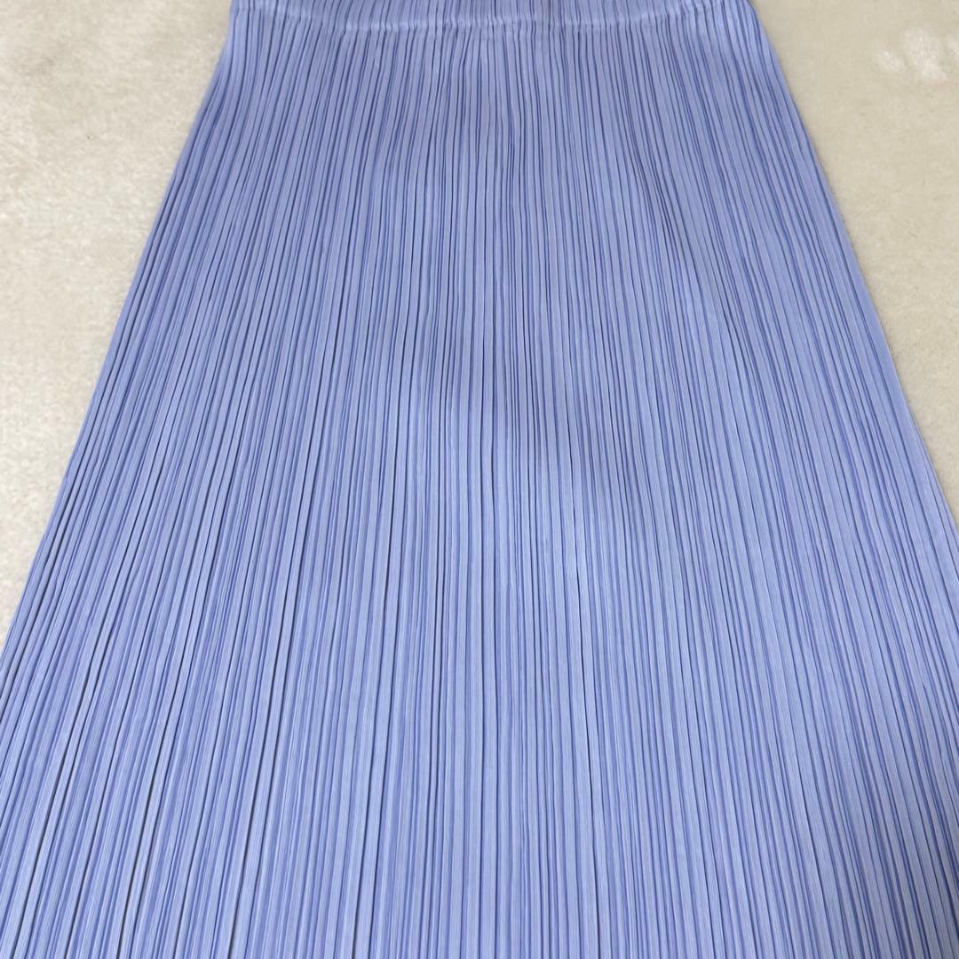美品✨PLEATS PLEASE プリーツ　ロングスカート　ライトパープル