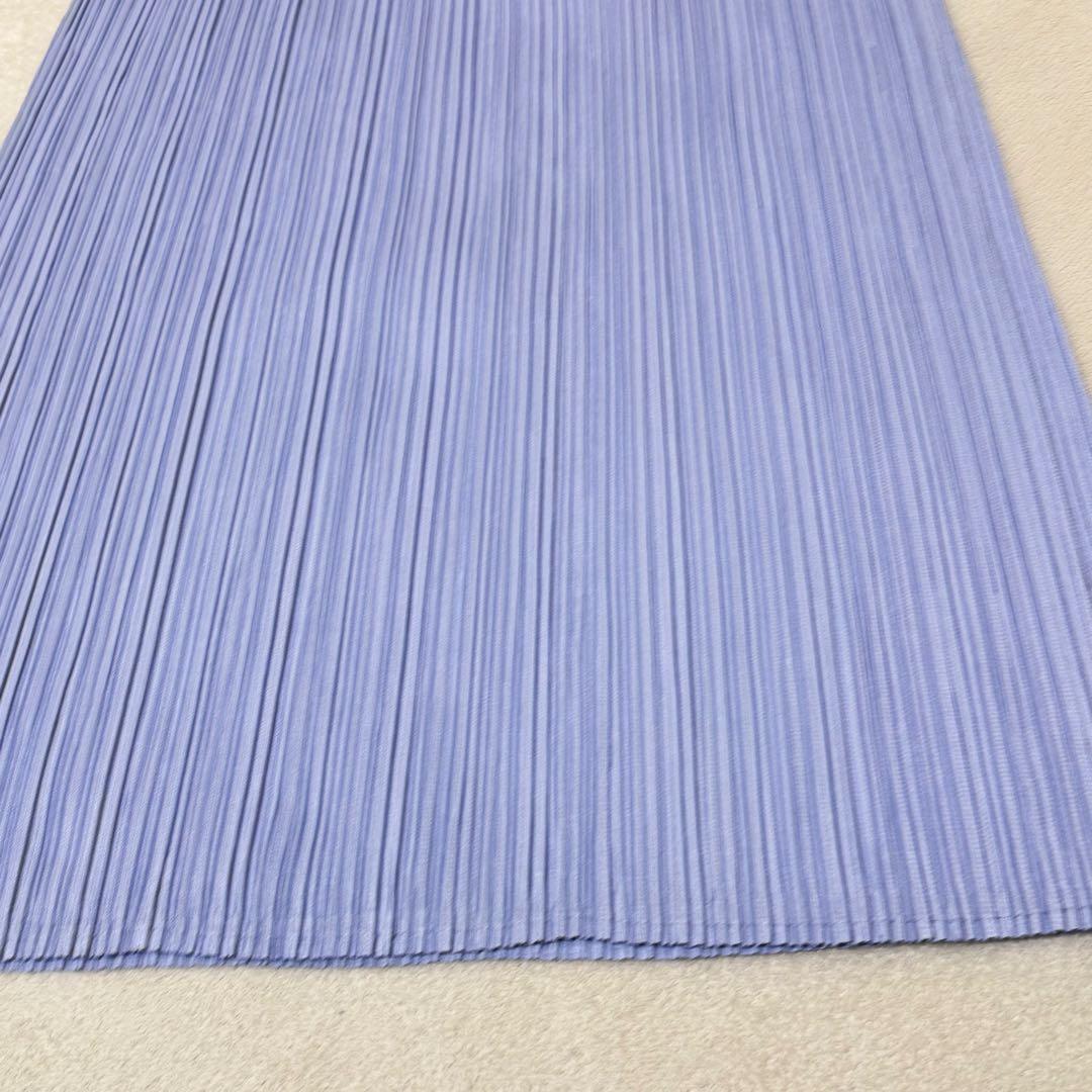 美品✨PLEATS PLEASE プリーツ　ロングスカート　ライトパープル