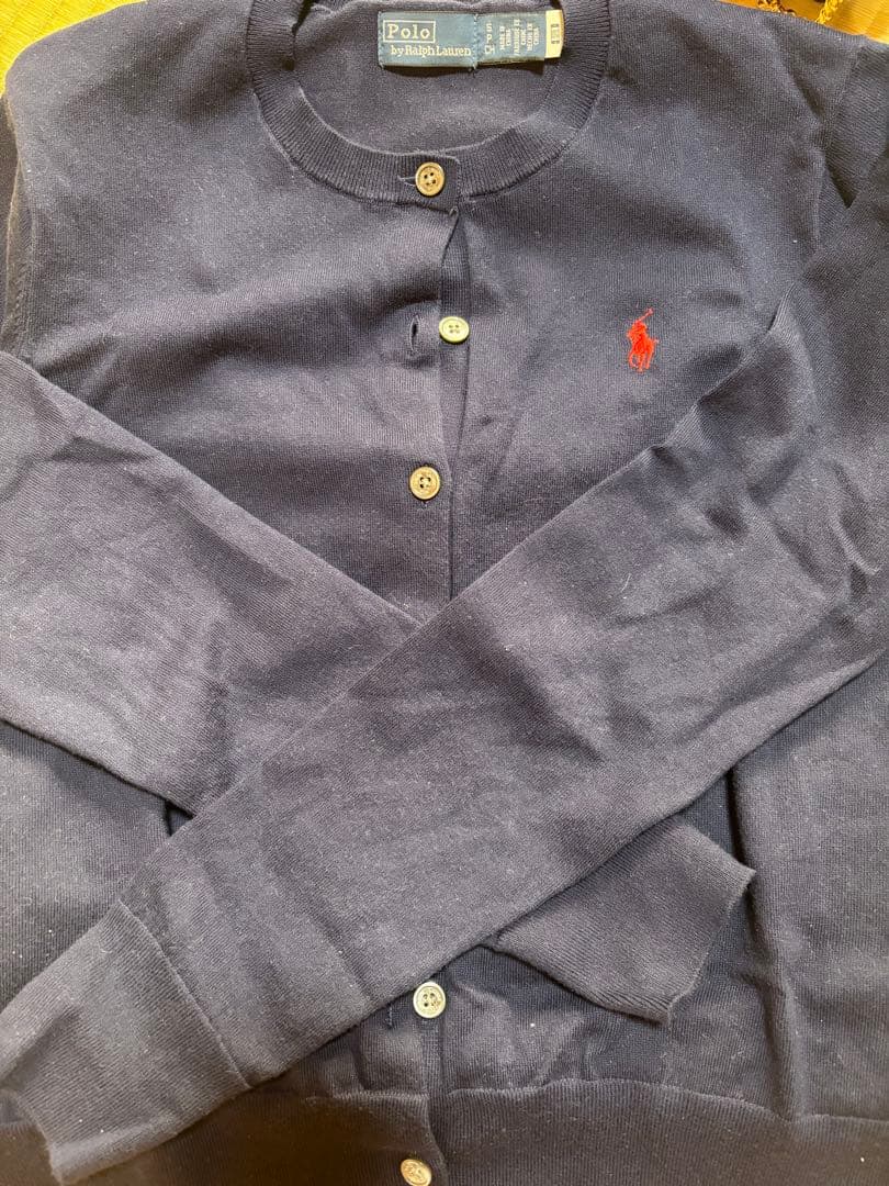 【値下げ】Polo Ralph Lauren コットンクルーネックカーディガン