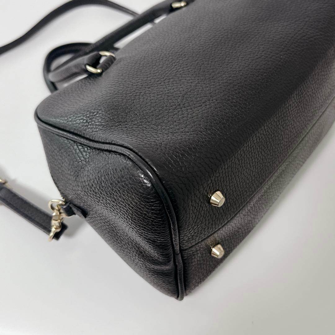 【人気商品】AULENTTI ボストンバッグ　ショルダー　ブラック　レザー