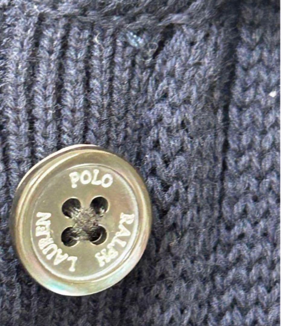 ラルフローレン　ケーブルニット コットン Polo カーディガン
