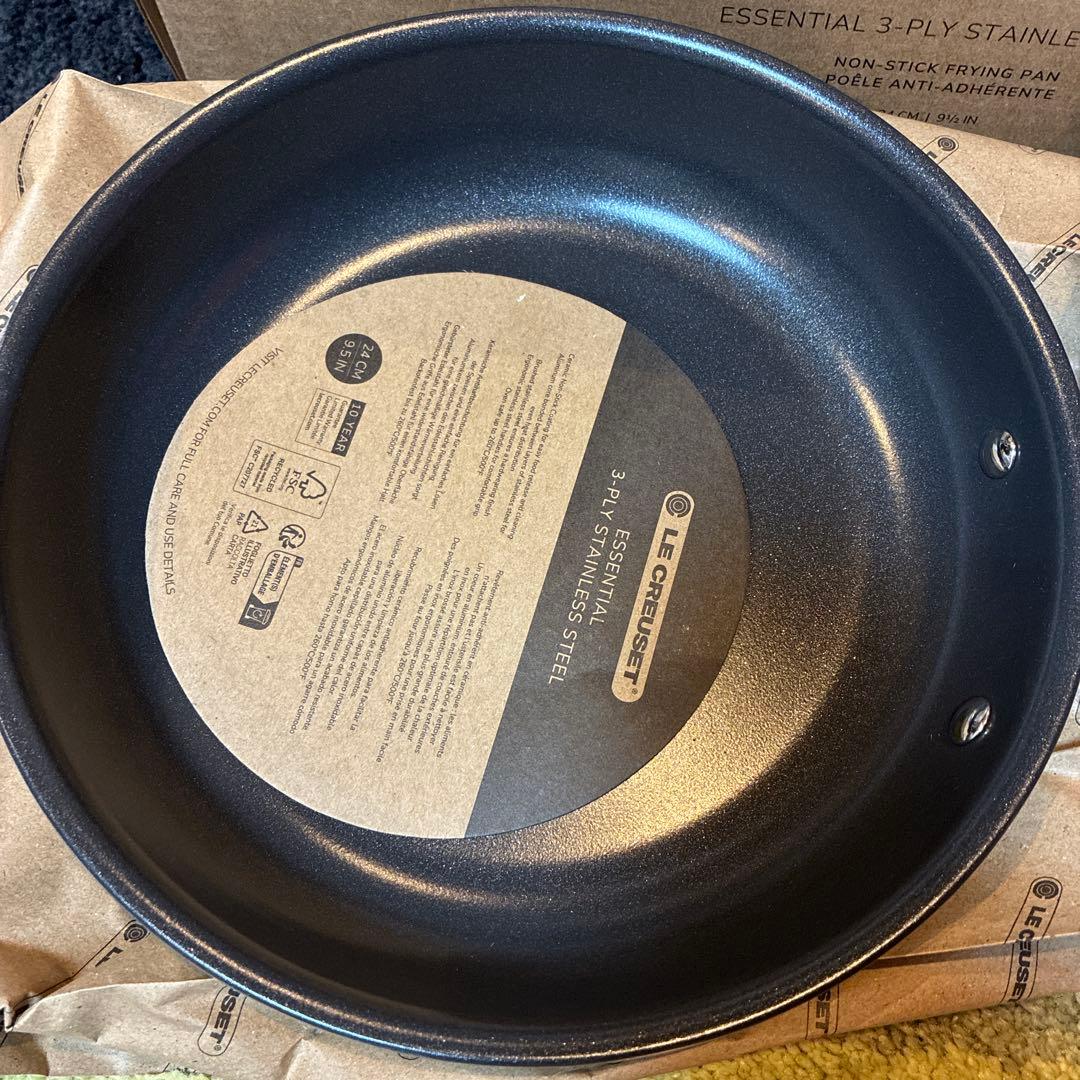 【新品未使用】LE CREUSET ステンレスフライパン　24cm ルクルーゼ