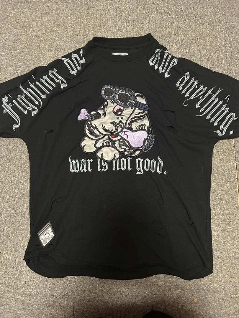 ガルフィー 病みに染まりし反戦Tシャツ BLACK