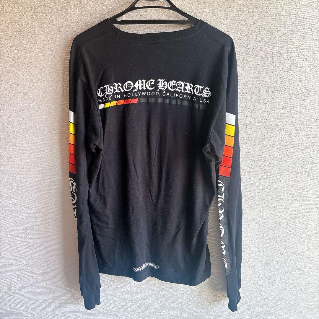 【正規品】CHROME HEARTS ロングTシャツ ブラック長袖シャツ M